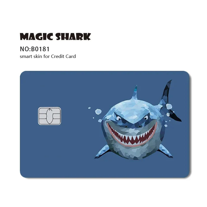 2.5D Matte Stitch Pirates Caribbean Winne Poor Lion King Ultra Thin Skin Cover Sticker Film for Debit Credit Card
