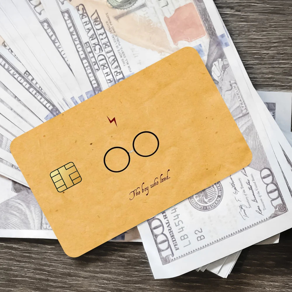 Movie H-Harrys P-Potter Film Skin Cover Credit Card Stickers 4PCS Debit Front Decoration Bank Bus Pass Waterproof