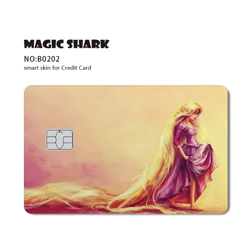 2.5D Matte Stitch Pirates Caribbean Winne Poor Lion King Ultra Thin Skin Cover Sticker Film for Debit Credit Card