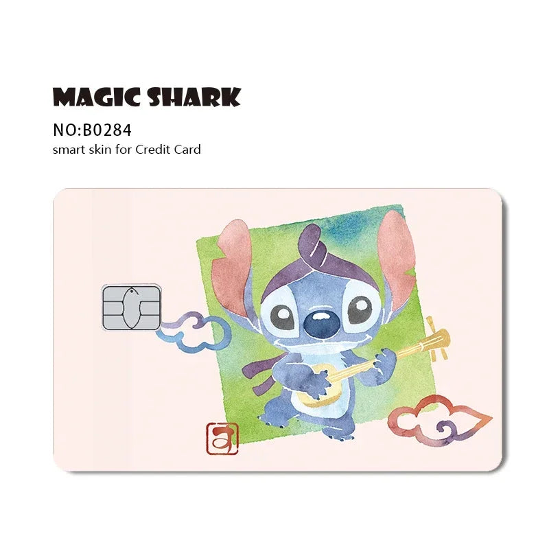 2.5D Matte Stitch Pirates Caribbean Winne Poor Lion King Ultra Thin Skin Cover Sticker Film for Debit Credit Card
