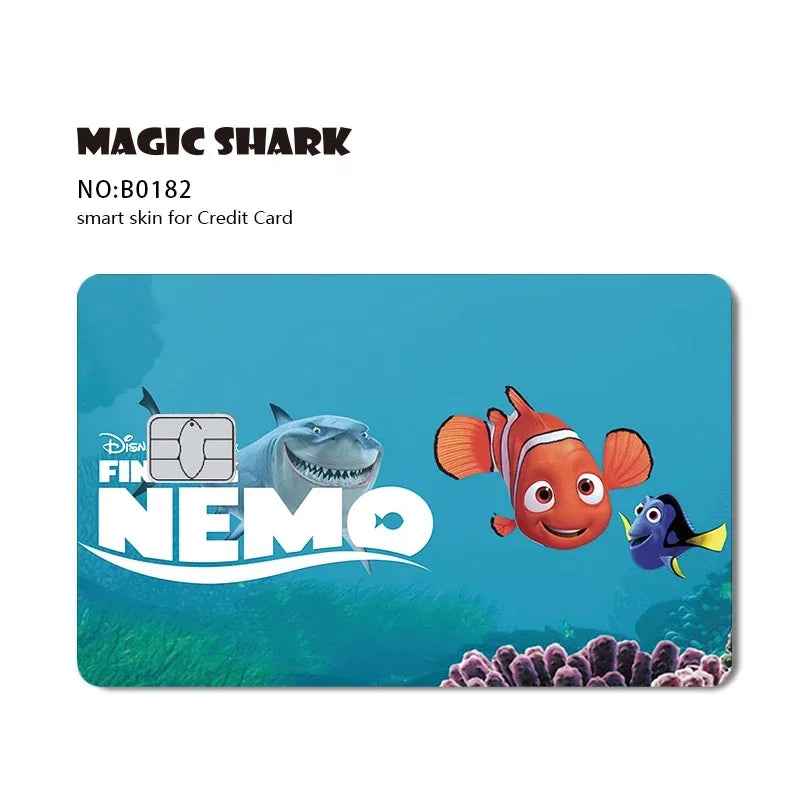 2.5D Matte Stitch Pirates Caribbean Winne Poor Lion King Ultra Thin Skin Cover Sticker Film for Debit Credit Card