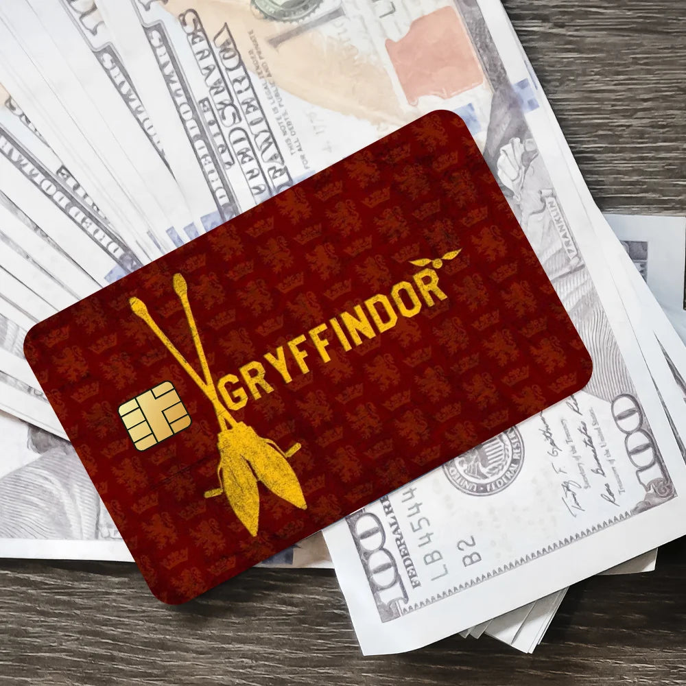 Movie H-Harrys P-Potter Film Skin Cover Credit Card Stickers 4PCS Debit Front Decoration Bank Bus Pass Waterproof