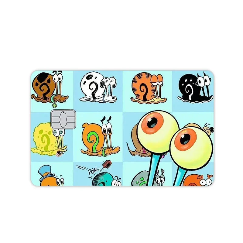 Pegatina de tarjeta con diseño de Bob Esponja