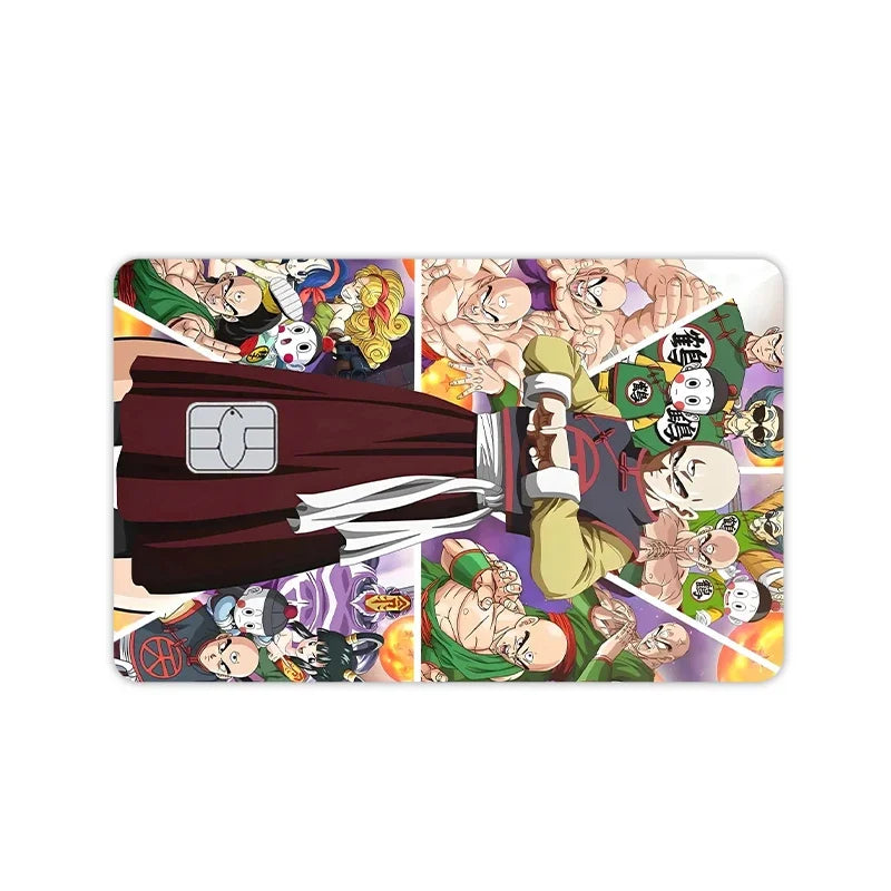 Anime Dragon Ball - Pegatinas de vinilo mate tipo PVC para tarjeta. Cubierta decorativa con efecto láser estrella kawaii, ideal para tarjetas de crédito, débito, transporte público. Juguete decorativo o regalo DIY
