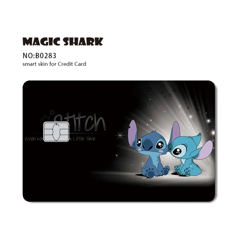 2.5D Matte Stitch Pirates Caribbean Winne Poor Lion King Ultra Thin Skin Cover Sticker Film for Debit Credit Card