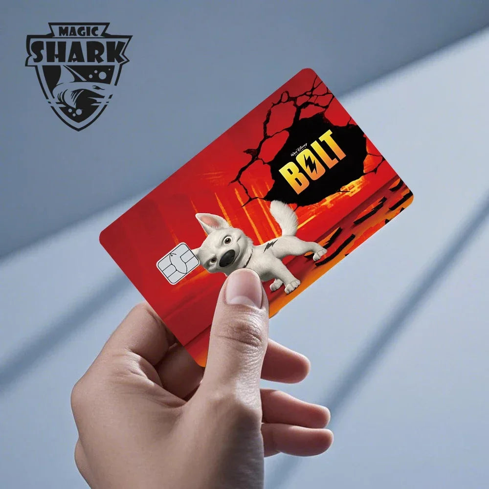2.5D Matte Stitch Pirates Caribbean Winne Poor Lion King Ultra Thin Skin Cover Sticker Film for Debit Credit Card