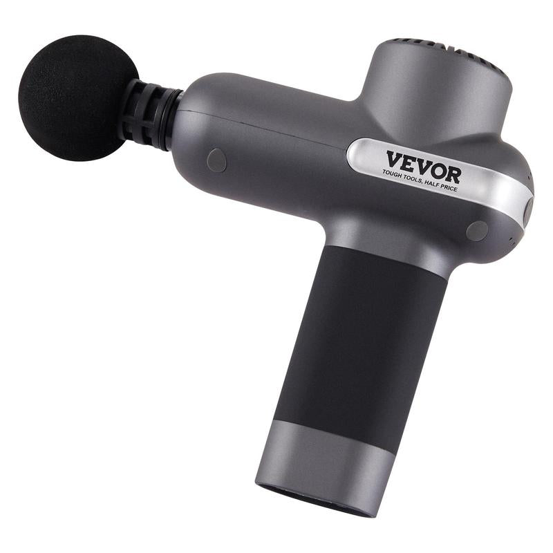 VEVOR Mini Pistola de Masaje – Pistola de Masaje Percusiva para Músculos y Atletas Con 5 Niveles de Velocidad y 6 Cabezas de Masaje – Batería de 7.4V y 2500mAh – Pistola de Masaje Portátil y Compacta para Alivio del Dolor y Relajación Muscular.