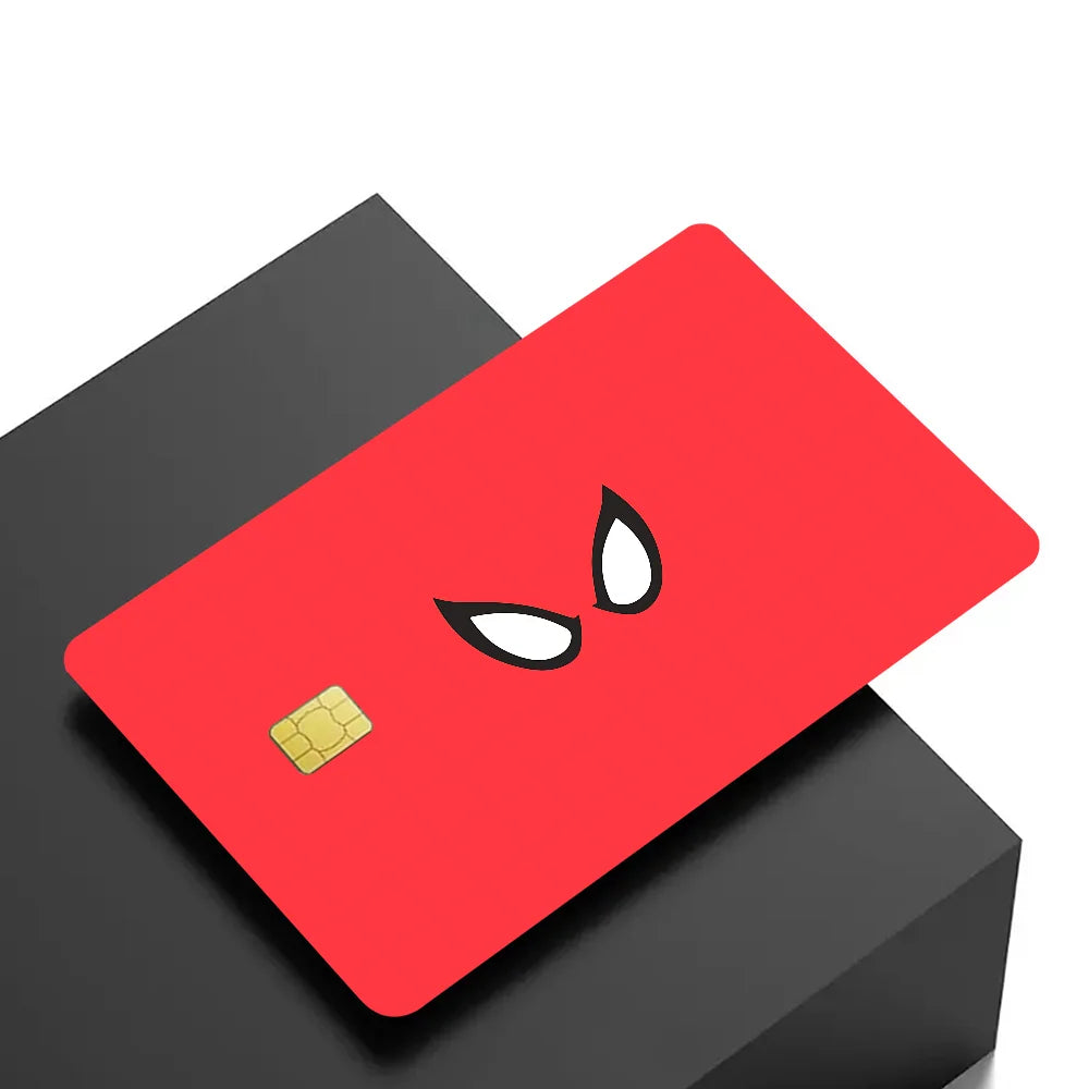 Avengers Superhero S-Spiderman Vintage Anmie Sticker Film Skin Cover for Credit Card Debit Bank Card Front