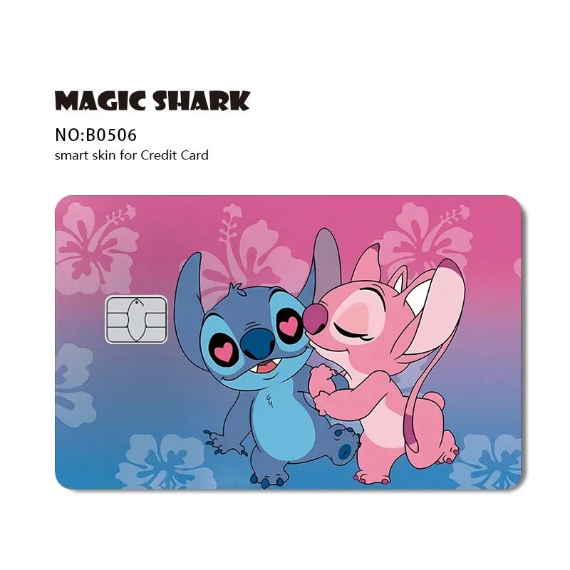 2.5D Matte Stitch Pirates Caribbean Winne Poor Lion King Ultra Thin Skin Cover Sticker Film for Debit Credit Card