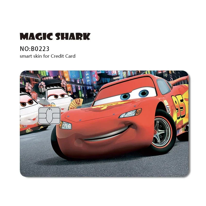 2.5D Matte Stitch Pirates Caribbean Winne Poor Lion King Ultra Thin Skin Cover Sticker Film for Debit Credit Card