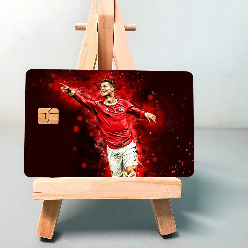 Super Football Star CR7 100% Hot Sale Amine Credit Debit Bank Card Bus Card Film Skin Sticker