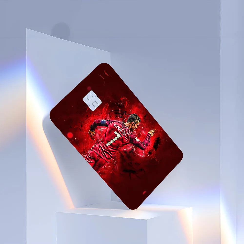 Super Football Star CR7 100% Hot Sale Amine Credit Debit Bank Card Bus Card Film Skin Sticker