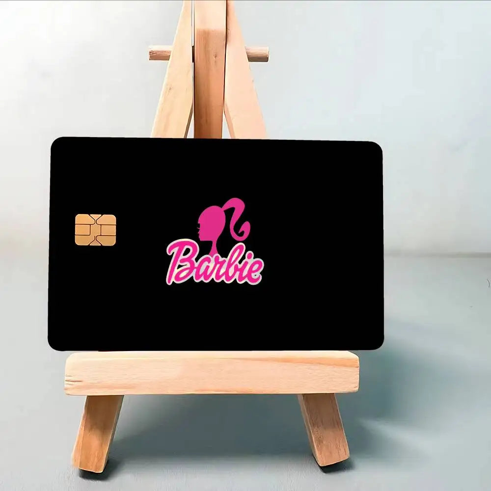 Barbie 1 Set of 4 Pcs Credit Card Skin Stickers for VISA Bank Card Waterproof Sticker Anti-Scratch Women Gift