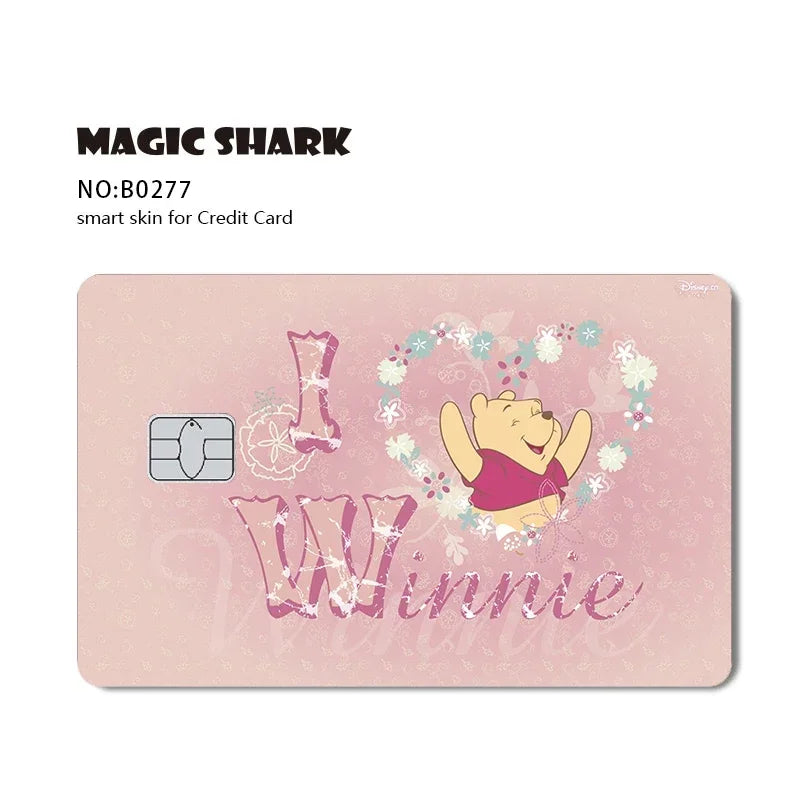 2.5D Matte Stitch Pirates Caribbean Winne Poor Lion King Ultra Thin Skin Cover Sticker Film for Debit Credit Card