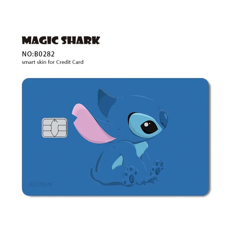2.5D Matte Stitch Pirates Caribbean Winne Poor Lion King Ultra Thin Skin Cover Sticker Film for Debit Credit Card