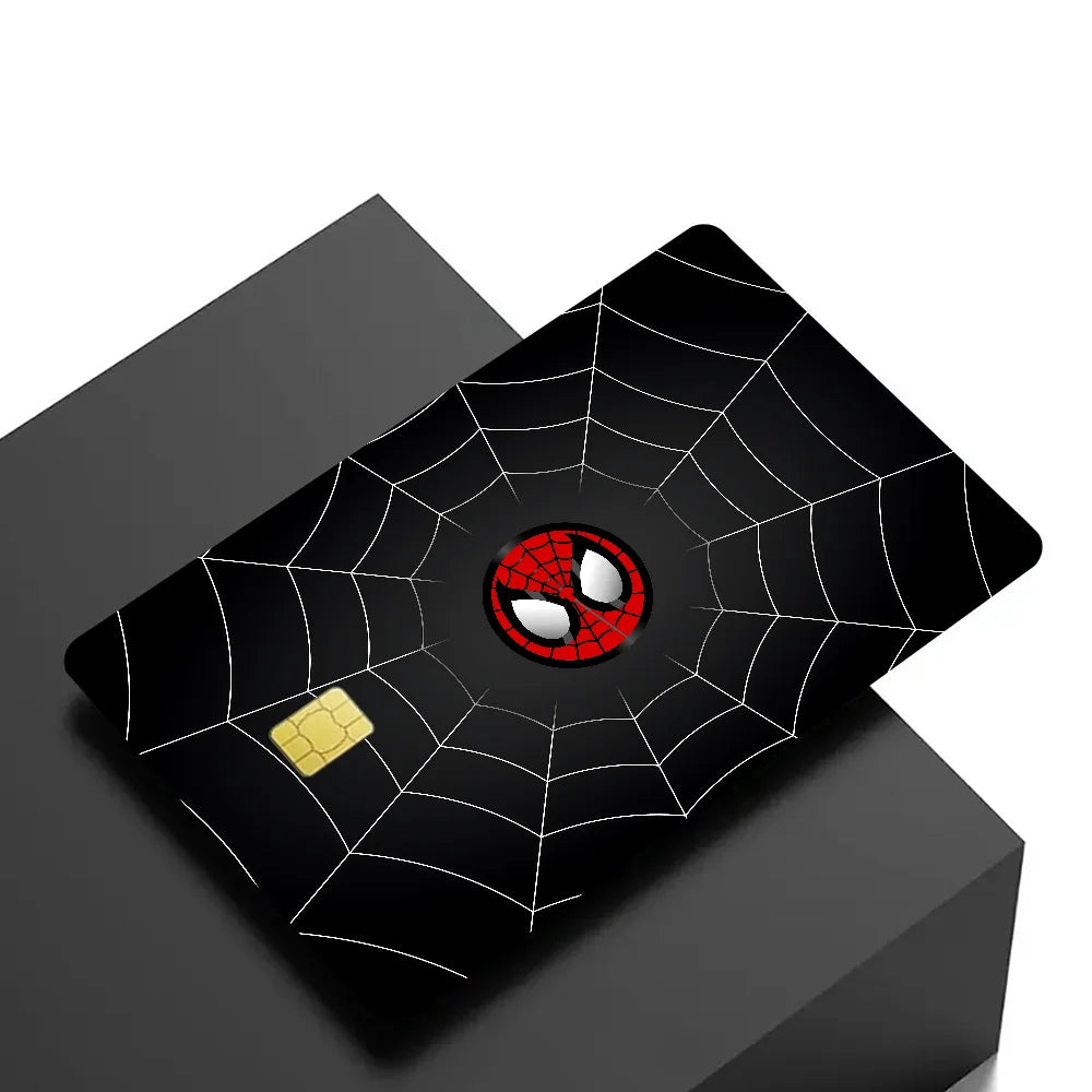 Avengers Superhero S-Spiderman Vintage Anmie Sticker Film Skin Cover for Credit Card Debit Bank Card Front