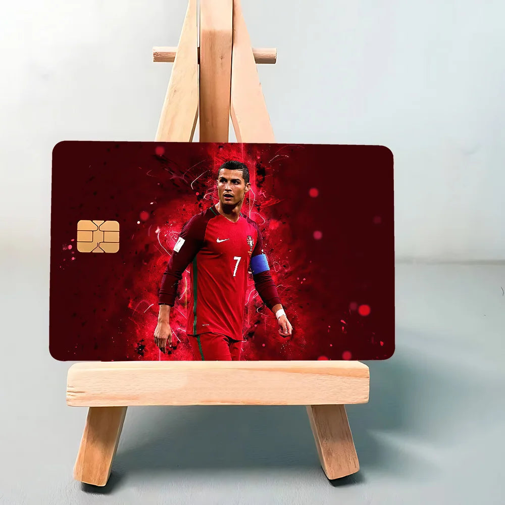 Super Football Star CR7 100% Hot Sale Amine Credit Debit Bank Card Bus Card Film Skin Sticker