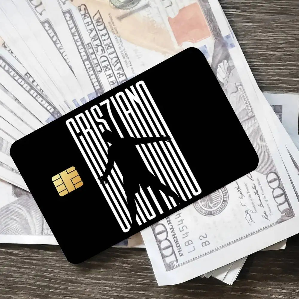 R-Ronaldo C-Cr7 Poster Credit Skin Cover Card Stickers 4PCS Film Bus Pass Front Decoration Bank Debit Waterproof