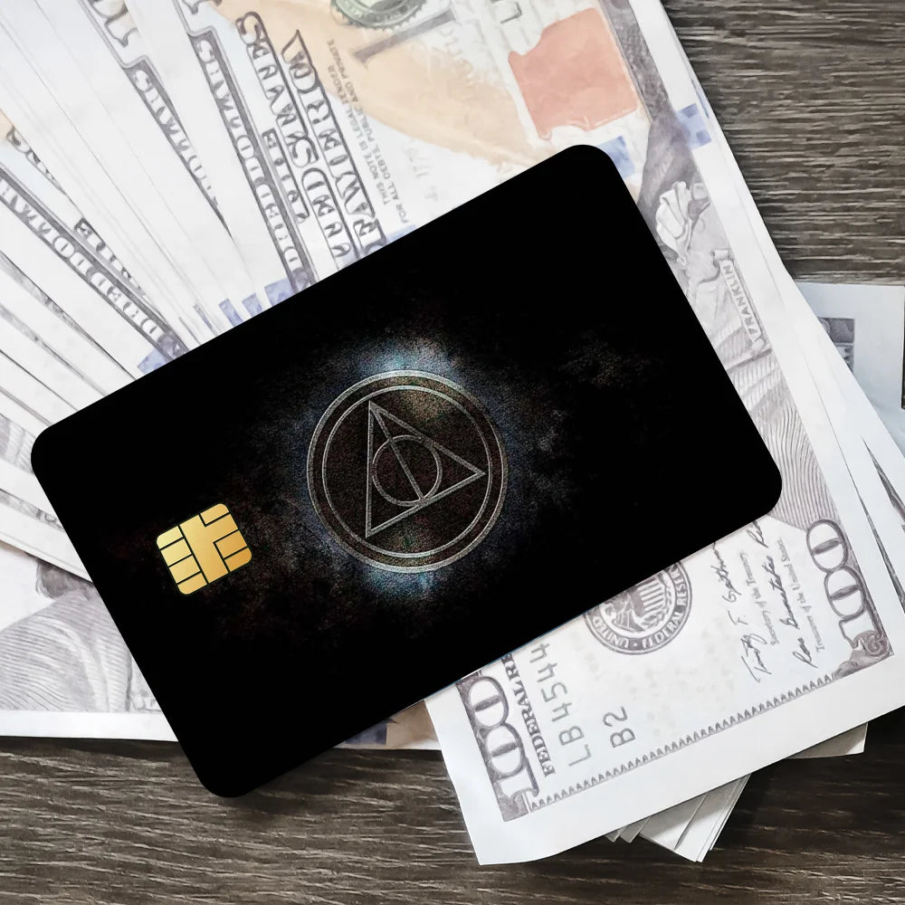 Movie H-Harrys P-Potter Film Skin Cover Credit Card Stickers 4PCS Debit Front Decoration Bank Bus Pass Waterproof