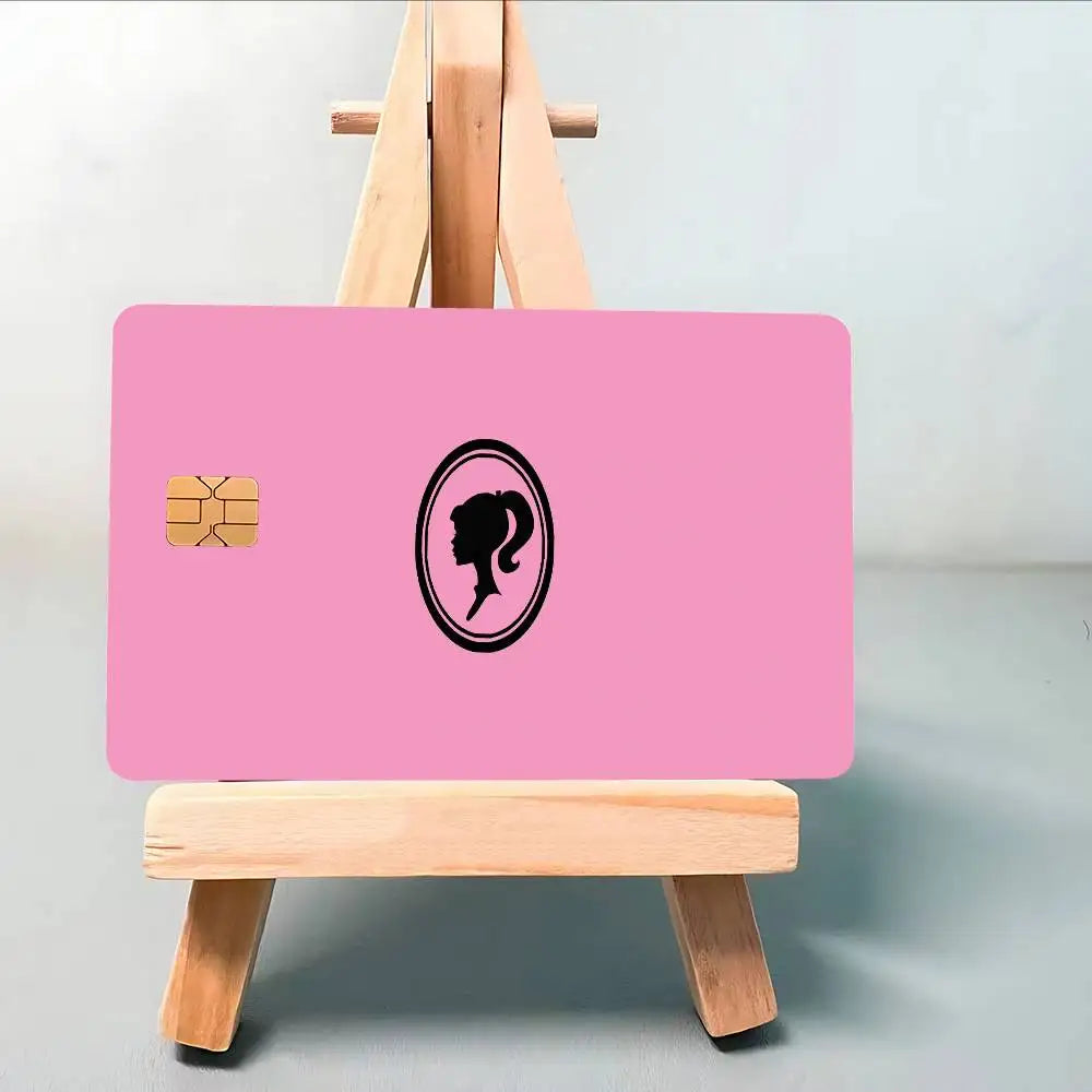 Barbie 1 Set of 4 Pcs Credit Card Skin Stickers for VISA Bank Card Waterproof Sticker Anti-Scratch Women Gift