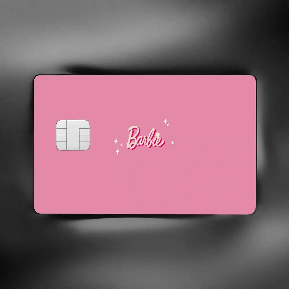 Barbie 1 Set of 4 Pcs Credit Card Skin Stickers for VISA Bank Card Waterproof Sticker Anti-Scratch Women Gift