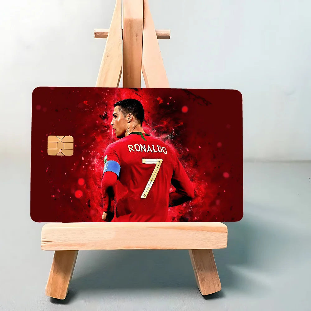 Super Football Star CR7 100% Hot Sale Amine Credit Debit Bank Card Bus Card Film Skin Sticker