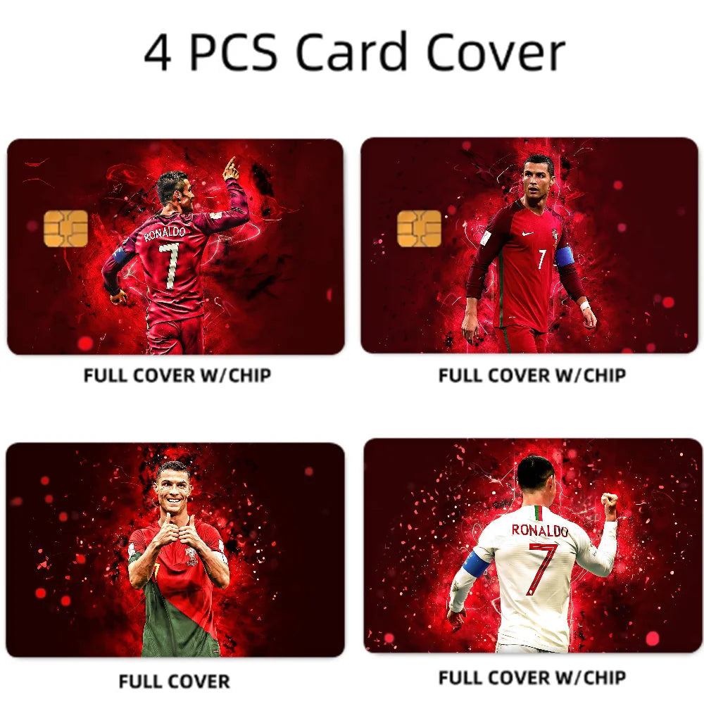Super Football Star CR7 100% Hot Sale Amine Credit Debit Bank Card Bus Card Film Skin Sticker