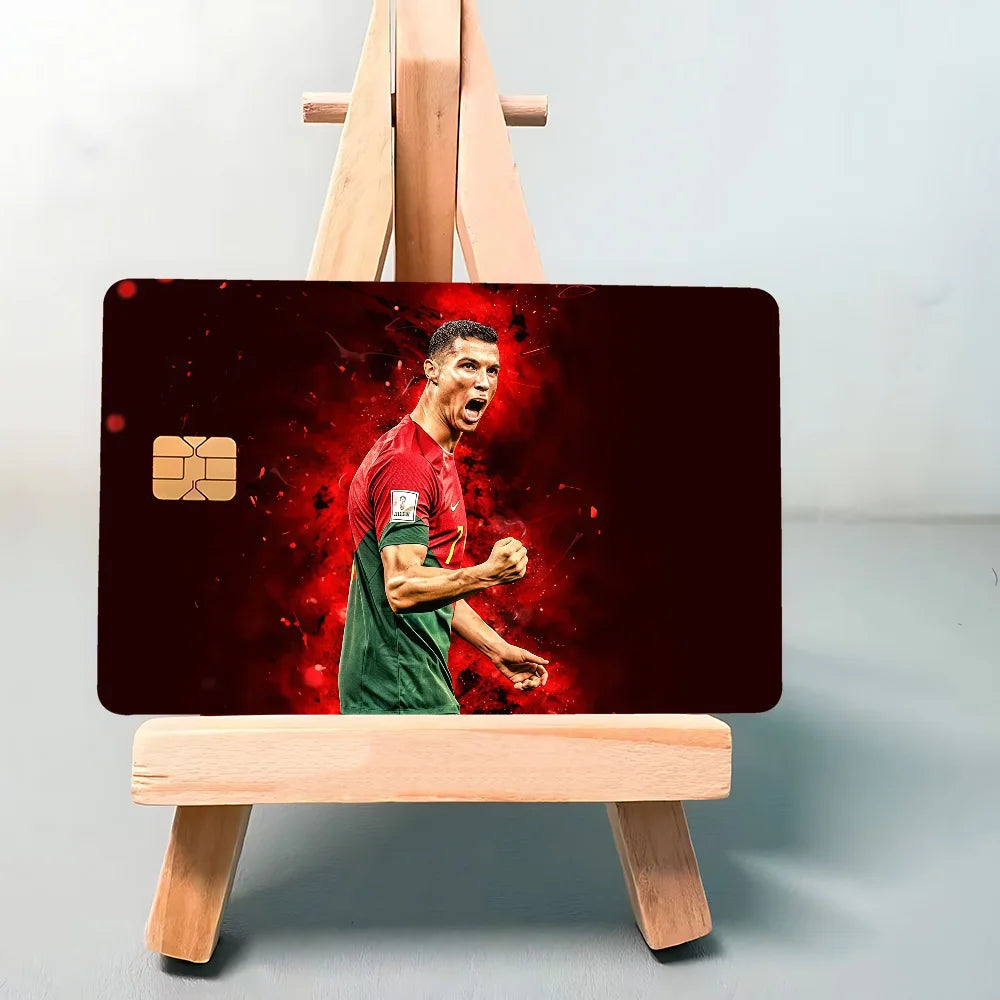 Super Football Star CR7 100% Hot Sale Amine Credit Debit Bank Card Bus Card Film Skin Sticker
