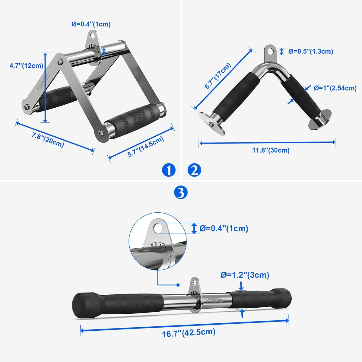 Accesorio para Máquina de Poleas, Accesorios LAT Pulldown – Equipos para Poleas de Gimnasio, Accesorios para Gimnasio en Casa.