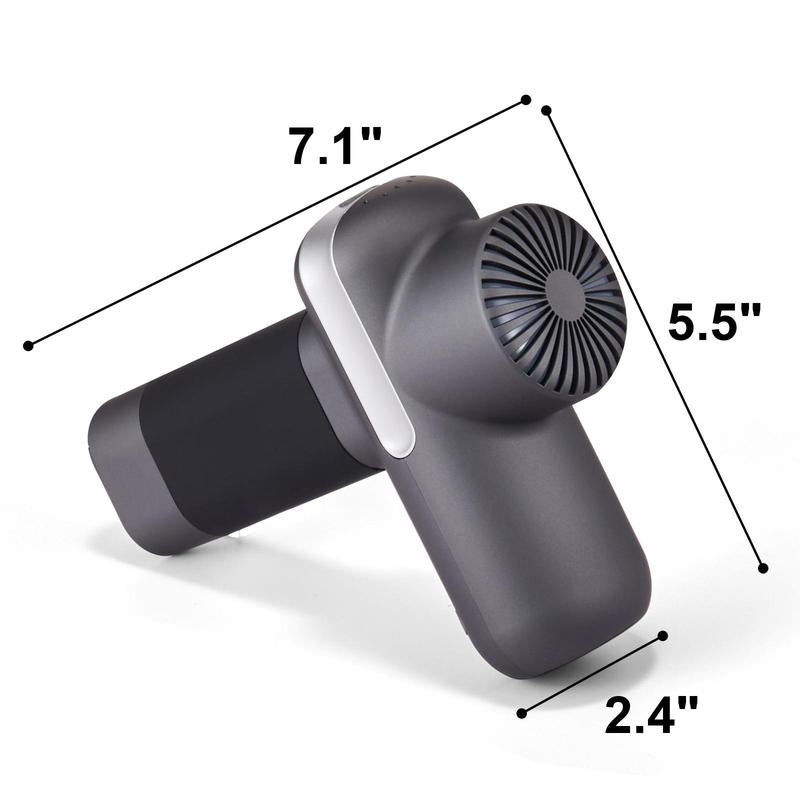 VEVOR Mini Pistola de Masaje – Pistola de Masaje Percusiva para Músculos y Atletas Con 5 Niveles de Velocidad y 6 Cabezas de Masaje – Batería de 7.4V y 2500mAh – Pistola de Masaje Portátil y Compacta para Alivio del Dolor y Relajación Muscular.