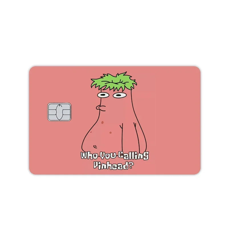 Pegatina de tarjeta con diseño de Bob Esponja 