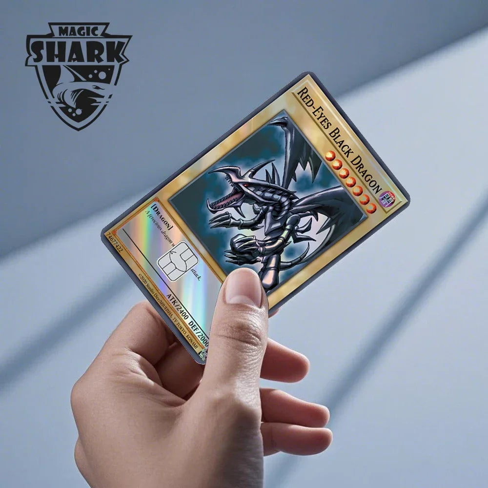 Pegatina reflectante dorada YU GI OH