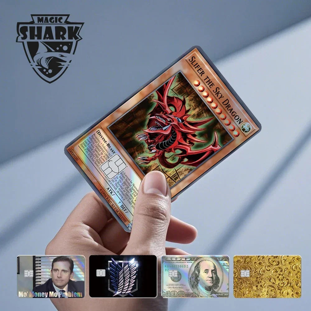 Pegatina reflectante dorada YU GI OH