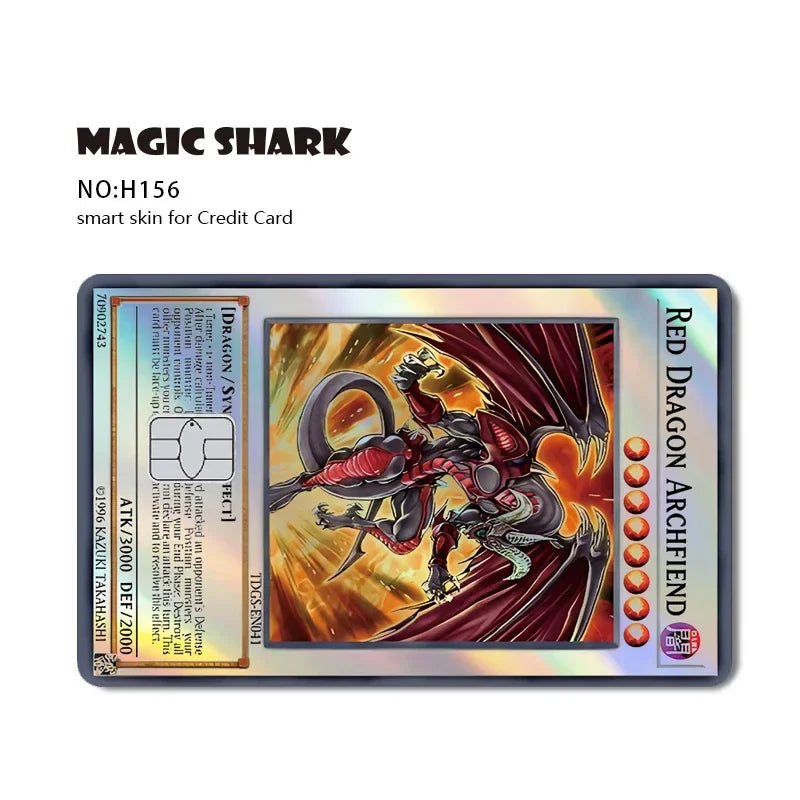 Pegatina reflectante dorada YU GI OH