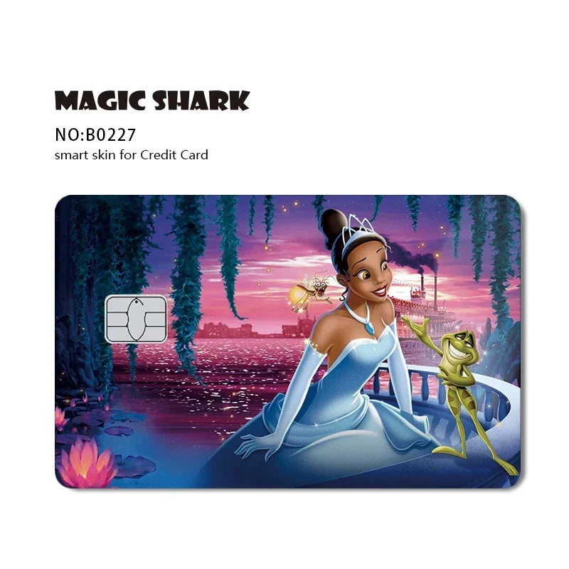 2.5D Matte Stitch Pirates Caribbean Winne Poor Lion King Ultra Thin Skin Cover Sticker Film for Debit Credit Card