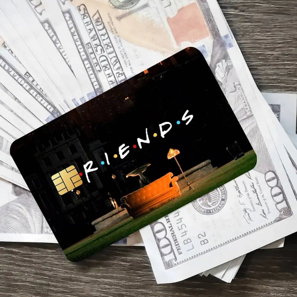 Classics F-Friends TV Show Poster Credit Skin Cover Card Stickers 4PCS Film Bus Pass Front Decoration Bank Debit Waterproof