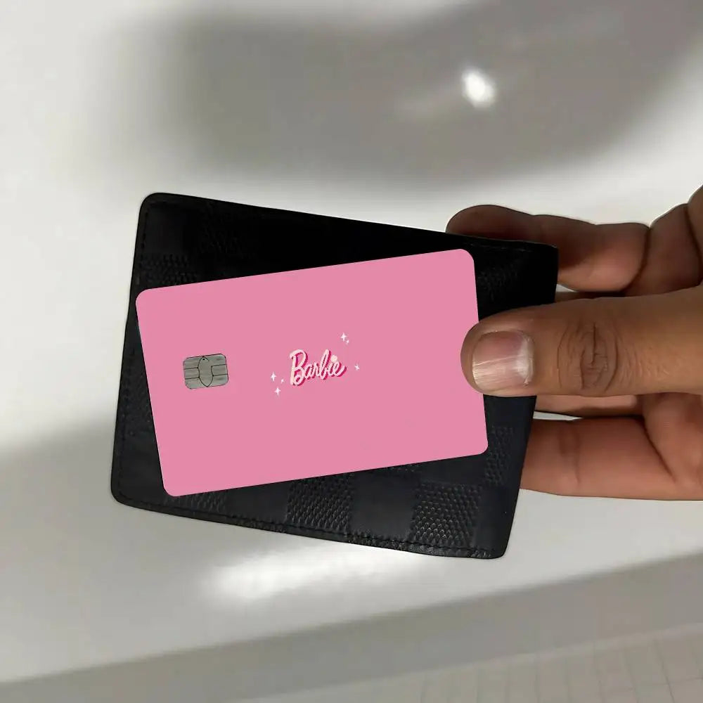 Barbie 1 Set of 4 Pcs Credit Card Skin Stickers for VISA Bank Card Waterproof Sticker Anti-Scratch Women Gift