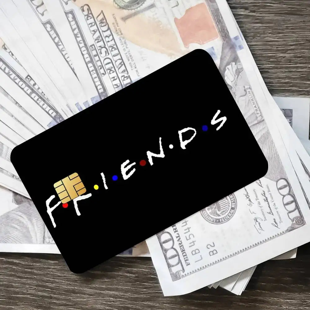 Classics F-Friends TV Show Poster Credit Skin Cover Card Stickers 4PCS Film Bus Pass Front Decoration Bank Debit Waterproof