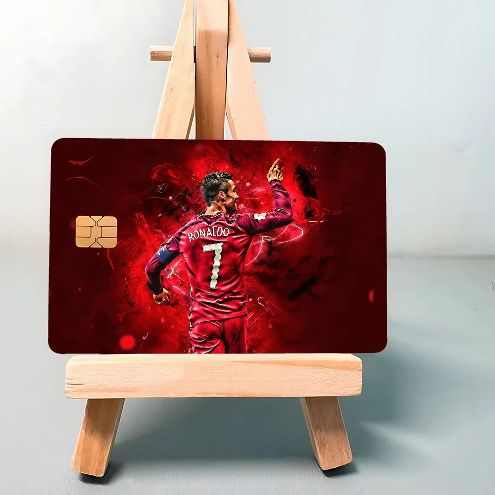 Super Football Star CR7 100% Hot Sale Amine Credit Debit Bank Card Bus Card Film Skin Sticker