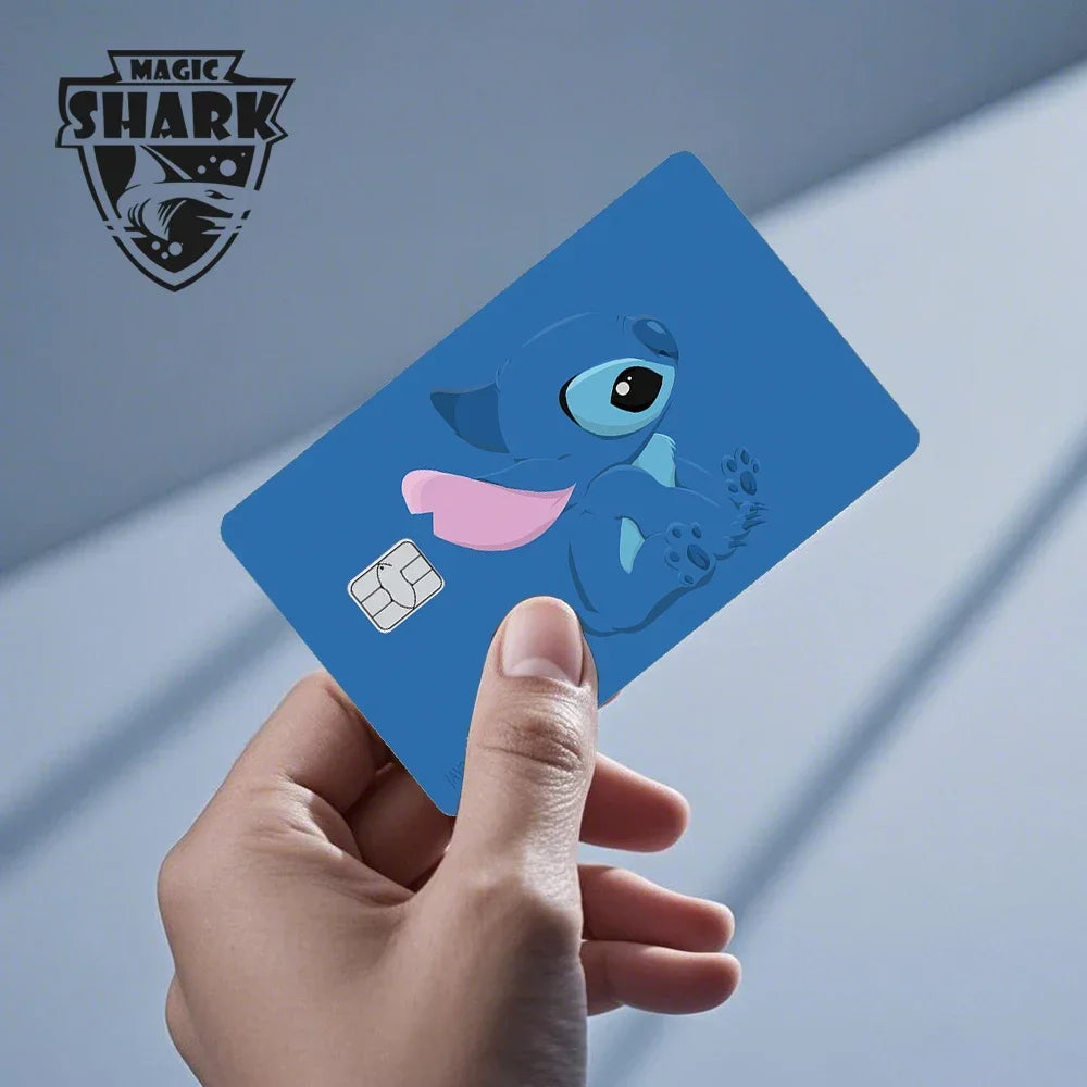 2.5D Matte Stitch Pirates Caribbean Winne Poor Lion King Ultra Thin Skin Cover Sticker Film for Debit Credit Card