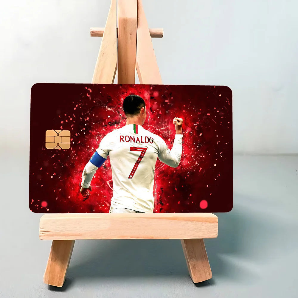 Super Football Star CR7 100% Hot Sale Amine Credit Debit Bank Card Bus Card Film Skin Sticker