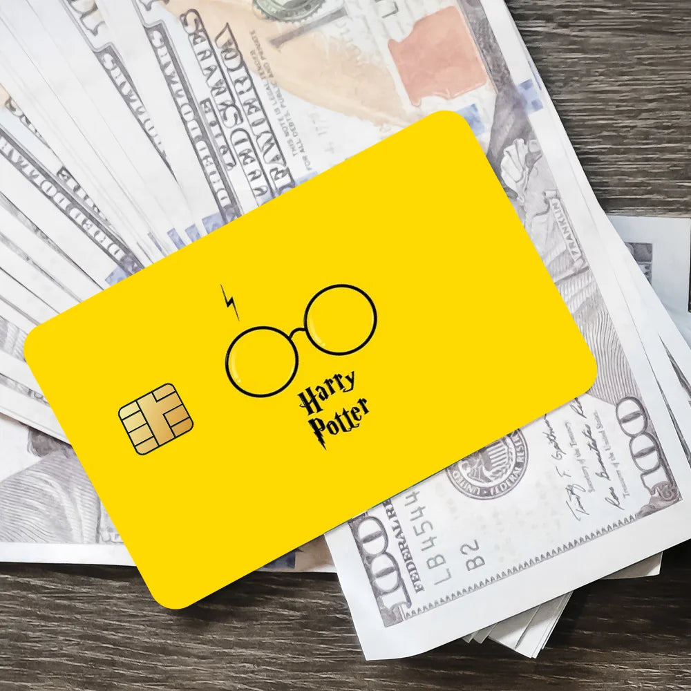 Movie H-Harrys P-Potter Film Skin Cover Credit Card Stickers 4PCS Debit Front Decoration Bank Bus Pass Waterproof