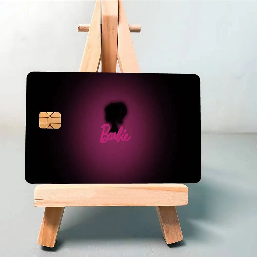 Barbie 1 Set of 4 Pcs Credit Card Skin Stickers for VISA Bank Card Waterproof Sticker Anti-Scratch Women Gift