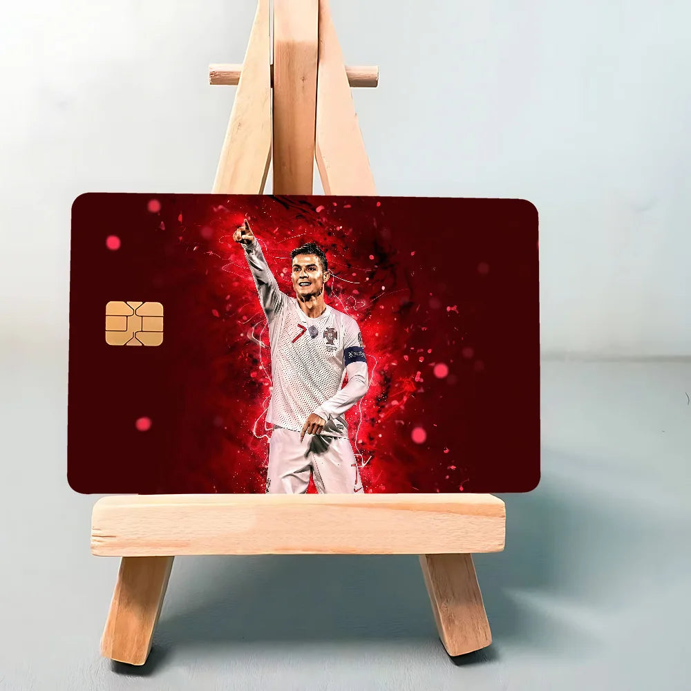 Super Football Star CR7 100% Hot Sale Amine Credit Debit Bank Card Bus Card Film Skin Sticker