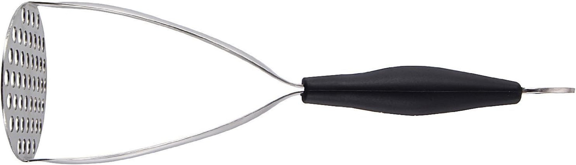 Prensapuré de Acero Inoxidable de Alta Resistencia, Herramienta de Cocina Profesional Integrada para Triturar Alimentos / Prensador de Papas con Mango de Silicona. Perfecto para frijoles, vegetales, frutas, aguacate y carne.