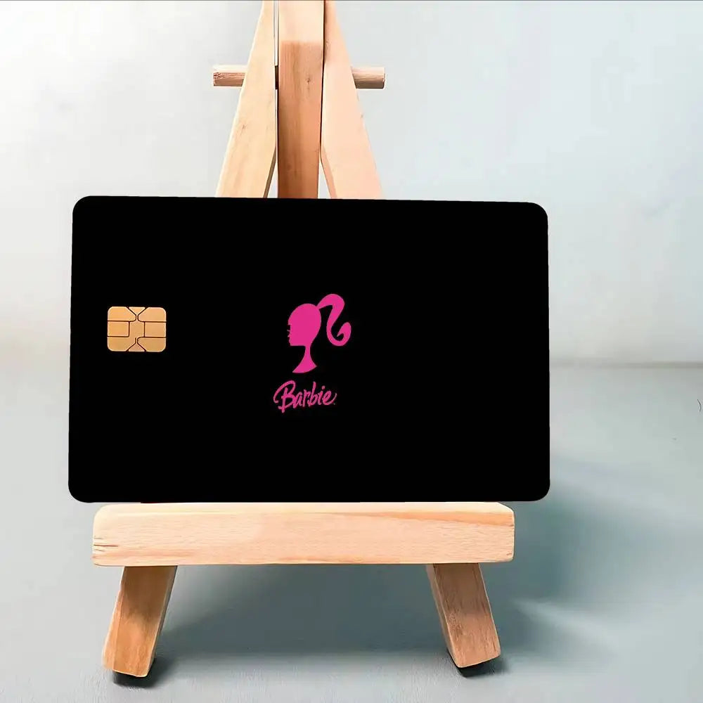 Barbie 1 Set of 4 Pcs Credit Card Skin Stickers for VISA Bank Card Waterproof Sticker Anti-Scratch Women Gift