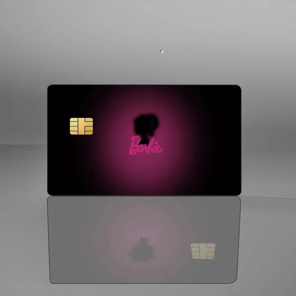 Barbie 1 Set of 4 Pcs Credit Card Skin Stickers for VISA Bank Card Waterproof Sticker Anti-Scratch Women Gift