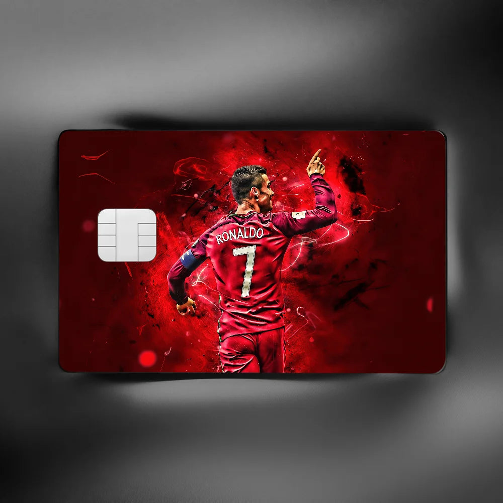 Super Football Star CR7 100% Hot Sale Amine Credit Debit Bank Card Bus Card Film Skin Sticker
