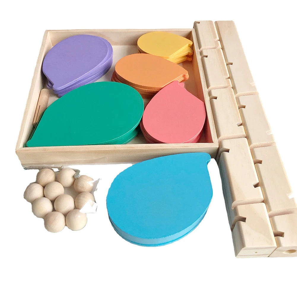 Árbol Musical de Canicas de Madera – Juguete Montessori para Niños Juego Educativo de Carrera de Bolas con Sonido y Clasificación por Colores – Juguete de Madera para Niños y Niñas de 4 a 8 Años.