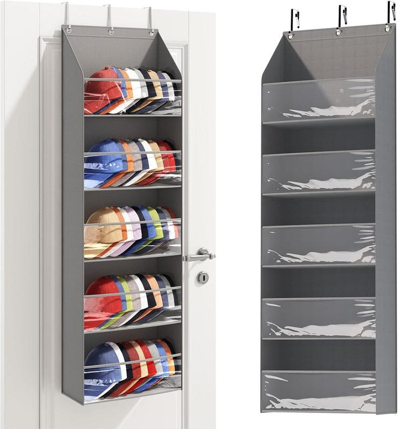 Organizador de Puerta Colgante – Almacenamiento de 5 Niveles con Bolsillos Grandes Diseño Antivuelco, Capacidad de 20 kg – Ideal para Dormitorio, Baño, Despensa – Perfecto para Decoración y Regalos.
